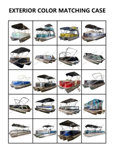 Nuevo diseño azul personalizado cerca Color <span class=keywords><strong>29</strong></span> pies yate aluminio gran familia pontón barco con inodoro y ducha pontón Boatas - Product Image 6
