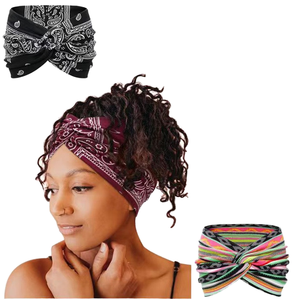 Fasce per capelli sportive antiscivolo con stampa Boho da donna per la gestione del sudore da Yoga per donne e ragazze - Product Image 5