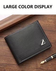 Hot Selling Fashionable Casual Wallet Men's Business Double Fold Leather Large Capacity Soft - Product Image 3