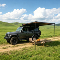 Tente de toit pour voiture avec vérin à gaz, ouverture automatique, imperméable en PVC, ouverture latérale, pour SUV, camping et activités de plein air