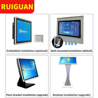 Panel PC Industrial Todo en Uno Android I3 de 10.4, 12.1, 13.3, 15, 15.6, 17, 19 y 21.5 Pulgadas con Pantalla Táctil Capacitiva para Fábrica Inteligente y Funcionamiento Estable