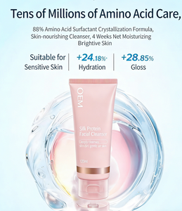 <span class=keywords><strong>Limpiador</strong></span> <span class=keywords><strong>Facial</strong></span> Hidratante con Proteína de Seda - Espuma Limpiadora <span class=keywords><strong>Facial</strong></span> con Colágeno y Ácido Hialurónico. Productos para el Cuidado de la Piel - Product Image 2