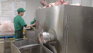 JR-120 <strong>Industrial</strong> Frozen Fresh Meat <strong>Grinder</strong> High Efficiency 1000kg/h Food Grade Stainless Steel for Butcher Shop - Product Image 5