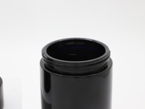 Dark Violet Glass <strong>Bottles</strong> Cosmetic Lotion Cream <strong>Bottles</strong> 500ml Apothecary Jar <strong>Optical</strong> Violet Matt Black Uv Glass Jar - Product Image 4