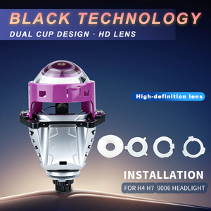 Neue <span class=keywords><strong>H4</strong></span> H7 G11 160W LED-Projektorscheinwerfer 3-Zoll-Doppellampe Hohe Durchdringungskraft IP68 Wasserdicht 16500LM 6000K Autolampe - Product Image 1