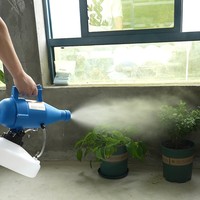 Pulvérisateur électrique à très faible volume alimenté par batterie de 4,5 L, modèle S-46 (bleu/blanc) pour la désinfection et la lutte antiparasitaire