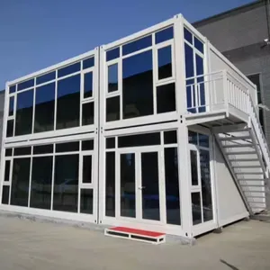 Prefabbricato di alta qualità modulare alloggiato due piani flat pack container casa modulare mobile contenitore