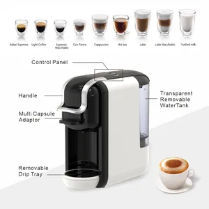 Pembuat kopi np pompa bar 19, mesin kopi espresso otomatis kompatibilitas multi kapsul 7 dalam 1