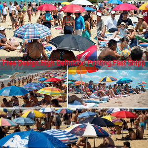 Fabriqué en usine sur mesure Grand parapluie bon marché Parapluie de plage extérieur Imperméable toutes saisons Parapluie parasol facile à monter - Product Image 5