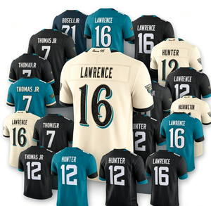 Camiseta de Fútbol Americano de los Jacksonville Jaguars 2026, Estampada, 100% Poliéster # 16 Lawrence # 7 Thomas Jr. # 12 Hunter al por Mayor - Product Image 1
