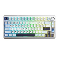 Keyboard Mekanik AULA S75 PRO Tiga Mode 80 Tombol Full Key Hot Swappable untuk Gaming dengan Layar TFT