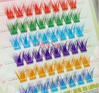 Bulu Mata Cluster Lengkung 2026 40D, Tray Campuran Bulu Mata Wispy, Ekstensi Bulu Mata Cluster D, Bulu Mata Individual, Ekstensi Bulu Mata DIY