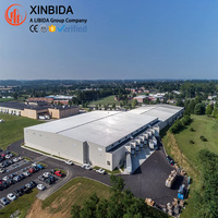 Centre commercial préfabriqué en structure légère en acier, bâtiment commercial isolé à grande portée pour l'Amérique du Nord