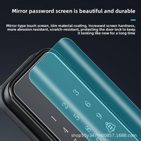 Cerradura Inteligente Tuya con Acceso por Huella Dactilar, Contraseña, Tarjeta y Llave, Compatible con Múltiples Países y Uso Transfronterizo, para Puertas de Madera Sólida
