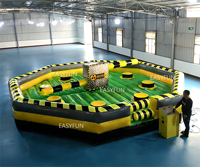 EASYFUN Jeu gonflable Sweeper personnalisé en usine, Jeu gonflable Meltdown en promotion, Jeu gonflable Wipeout pour adultes et enfants