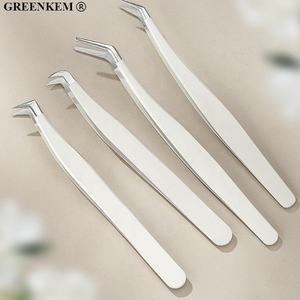 8シェイプデザインチタン金メッキまつげまつげ延長ピンセット複数色オプションカスタムロゴまつげクリップ - Product Image 4