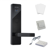 Cerradura Digital para Puerta de Hotel de Acero Inoxidable con Sistema de Gestión Hotelera y Codificador de Tarjetas MF con Llave Mecánica de Respaldo