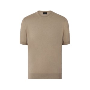 Camiseta de Punto de Manga Corta de Seda de Morera Personalizada VSCOO para Hombre, Cuello Redondo, Corte Ajustado, 16-Gear, Agradable al Tacto - Product Image 5