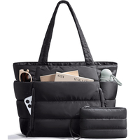 Nouveau sac fourre-tout matelassé pour femmes, sac à main léger pour le travail, sac à main matelassé pour enseignantes, infirmières, sac à bandoulière pour l'école, les voyages, la salle de sport