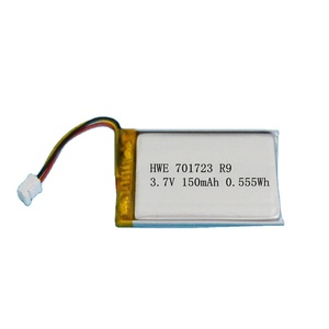 Howell Năng Lượng 20 Năm Trọng Lượng Nhẹ Năng Lượng Mặt Trời Pin Lithium 701723 3.7V 150MAh Sạc Lipo Pin CE & ROHS Chứng Nhận - Product Image 1