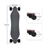 Skateboard Électrique Tout-Terrain Complet Économique 1200W 36V 45Kmh pour Adultes