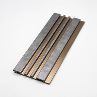 Panel Dinding PVC PS Tahan Air Kustom untuk Dekorasi Interior Apartemen, Kisi-kisi Plastik dengan Harga Pabrik untuk Desain Interior