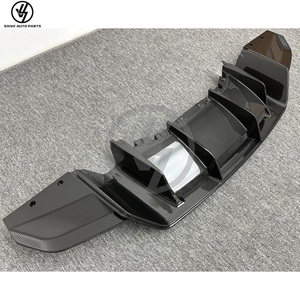 Diffuseur arrière en fibre de carbone sèche de style performance pour Audi R8 2016-2018, kit carrosserie lèvre arrière en carbone, pièces automobiles - Product Image 4
