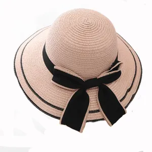 Шляпа Соломенная женская, модная Панама на заказ, Пляжная Плетеная соломенная шляпа, складная, летняя