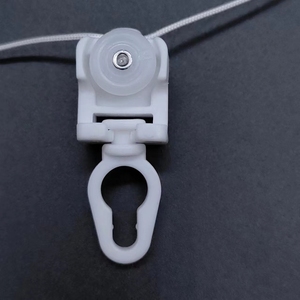 Thép không gỉ hiện đại móc Runner nhựa Rèm theo dõi đường sắt ròng rọc mẫu miễn phí cửa sổ Rèm cực phụ kiện - Product Image 4