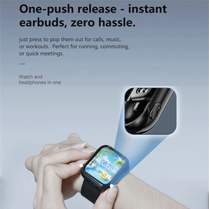 2026 นาฬิกาอัจฉริยะแฟชั่น 2 in <span class=keywords><strong>1</strong></span> รุ่นใหม่ พร้อมหูฟัง TWS ในตัว นาฬิกาออกกำลังกาย กันน้ำ รองรับการโทรผ่านบลูทูธ ฟังเพลง ดูแลสุขภาพ - Product Image 4