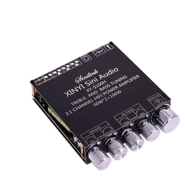 XY-S100H 2.1 channel BT audio power amplifier module TPA3116 high and low bass subwoofer