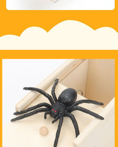 Fabrika fiyat örümcek şaka kutusu komik diğer yenilik Toys oyuncaklar simülasyon diğer hayvanlar komik ahşap kutu oyuncak şaka - Product Image 6
