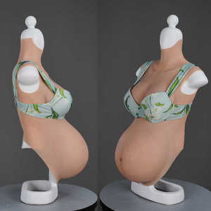 <span class=keywords><strong>Faux</strong></span> seins <span class=keywords><strong>faux</strong></span> bébé bosse ventre jumeaux Silicone artificiel ventre enceinte unisexe pour Costume accessoires de Film - Product Image 3