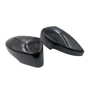 Carbon Fiber Rearview <b>Mirror</b> Covers For Ford Kuga Escape Full Set Spherical <b>Mirror</b> <b>Plastic</b> Material - Product Image 1
