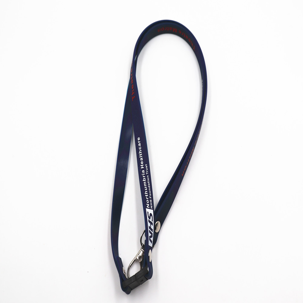 New Designs Wholesale Silicone Beads Monogrammed Wooden Disc Tassel Lanyard Keychain Pendant Necklace Lanyards Image 4