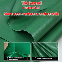 Bâche imperméable en toile PVC tricotée 350g, protection solaire, poids moyen, triple protection, verte, résistante à la pluie