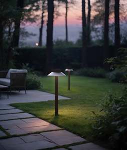 Lampadaire d'extérieur en acier inoxydable, style nordique, pour villa, <span class=keywords><strong>jardin</strong></span>, allée, éclairage décoratif, étanche, LED, forme champignon, <span class=keywords><strong>lampe</strong></span> <span class=keywords><strong>de</strong></span> pelouse - Product Image 6