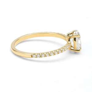 Gemnel ucuz 925 ayar gümüş altın vermeil düğün band narin takı açacağı elmas yüzük - Product Image 5