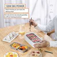 Boîte à lunch électrique chauffante mini 1 litre à prix d'usine, revêtement antiadhésif, portable pour le bureau, l'extérieur, la maison, utilisation facile, cuisine