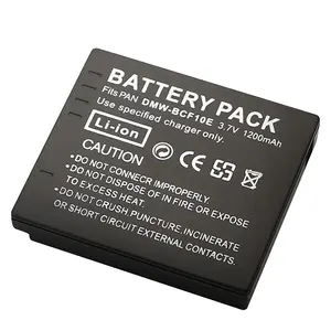 3.7v 1200mAh DMW-BCF10E Lithium-Ion Rechargeable Camera Battery Replacement for Panasonic Lumix DMC-FH3 FX48 FX75