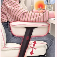 Chaise de jeu ergonomique en cuir PU, pivotante, inclinable, avec repose-pieds réglable en hauteur, base en acier inoxydable, vérin à gaz 3 positions, pour bureau et domicile