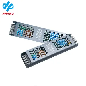 HHANG amper sabit voltaj Led Led şerit anahtarlama güç kaynağı tedarikçisi ünitesi ince 5a 10a 100w 200w 250w Ac Dc 12v 24v 48v