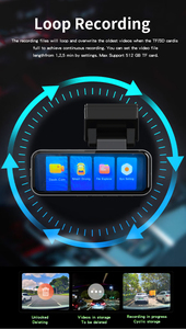 Hot Bán ống kính kép Wifi GPS BSD Dash máy ảnh 4K phía trước + 2K phía sau xe hộp đen Xe DVR máy ảnh tầm nhìn ban đêm G-Sensor - Product Image 4