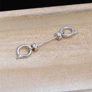 Wenchi S925 Plata China Universal DIY Accesorio Hecho a Mano Tapas de Cuentas de Doble Uso con Orificio Pasante 5496 Hebilla para Collar - Product Image 4