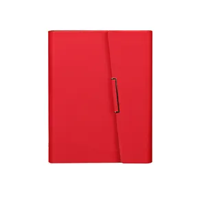 Haute qualité 3 fois cahier de luxe A5 couverture rigide tissu motif cuir papeterie feuilles mobiles journal journal liant