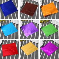 Envoltorio de Papel de Aluminio de Grado Alimenticio, Colorido y Compuesto, para Envolver Regalos de Chocolate, con Color y Tamaño Personalizados