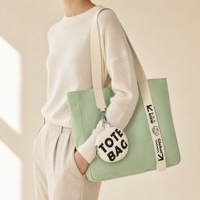 Sac fourre-tout de week-end en toile de coton avec impression de logo personnalisé disponible, réutilisable pour les voyages, les courses quotidiennes