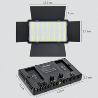 Panneau lumineux vidéo LED RGB portable avec 4 volets, lumière d'appoint bicolore rechargeable pour la photographie, le streaming et le studio