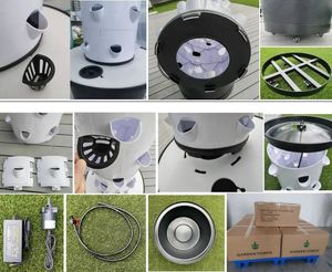 带气动菠萝种植塔垂直系统层压过滤器/增压泵的水培系统 - Product Image 5