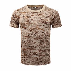 Camiseta de entrenamiento vintage de camuflaje para hombre, ropa de sublimación de poliéster para correr al aire libre de secado rápido, camiseta de camuflaje personalizada al por mayor - Product Image 3
